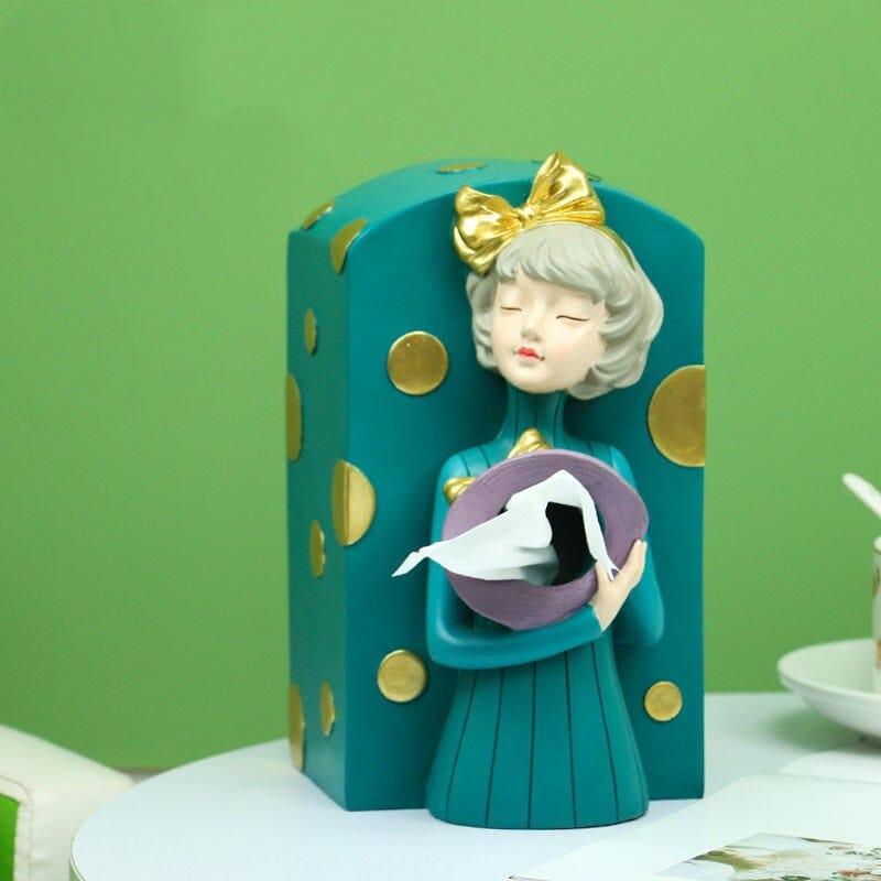 Shop 0 green 13x15x23cm Stella Tissue Box Mademoiselle Home Decor