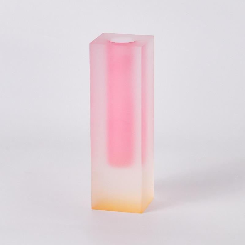 Shop 0 16cm Frosting C Floriddle Modern Rainbow Pillar Bud Vase Tabletop Glass Vases Luxury Decorative Acrylic Crystal Nordic Room Decoration Home Mademoiselle Home Decor