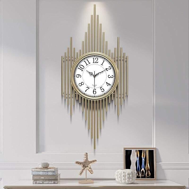 Shop 0 Silent Wall Clock Modern Design Living Room Iron Silent Movement Wall Clock Large Nordic Simple Reloj De Pared Home Decoration Mademoiselle Home Decor