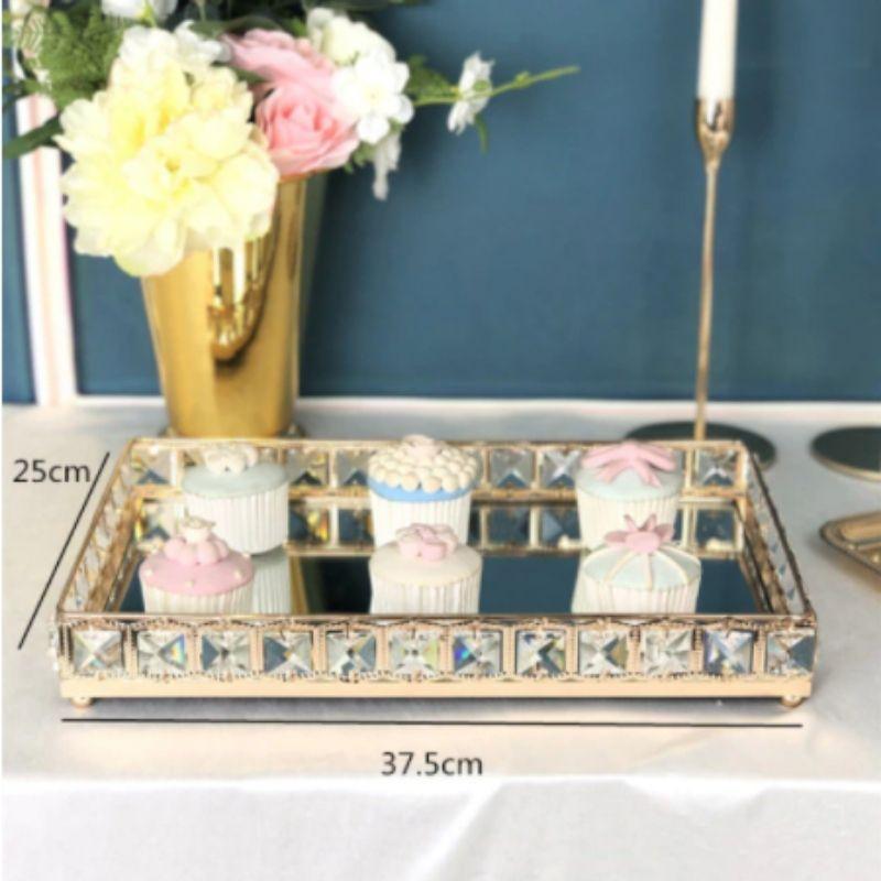 Shop 0 Gold large rectangle Venice Organiser Tray Mademoiselle Home Decor