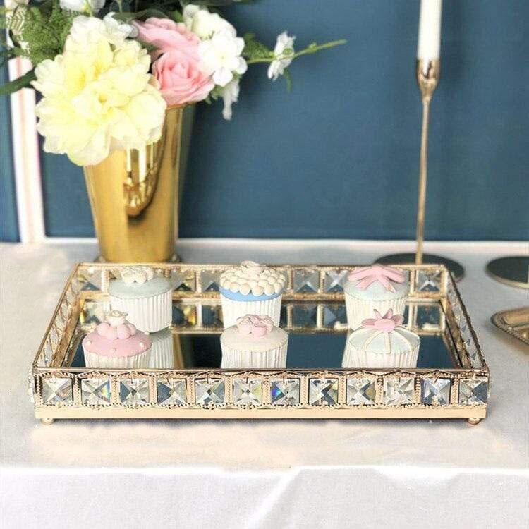 Shop 0 Gold small rectangle Venice Organiser Tray Mademoiselle Home Decor