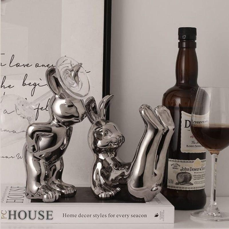 Shop 0 Yunque Rabbit Wine Holder & Decor Mademoiselle Home Decor